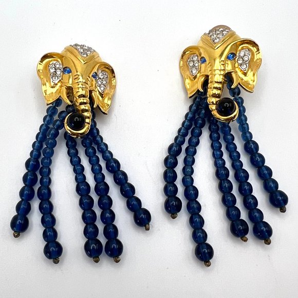 Elizabeth Taylor for Avon Elephant Walk Earrings